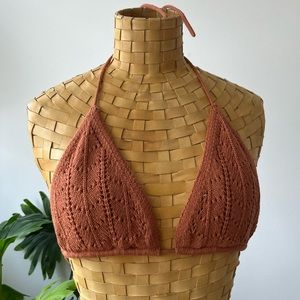 Reformation Open Knit Bra